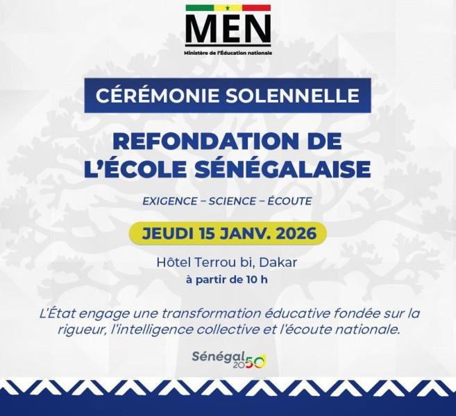 Refondation de l’École sénégalaise : le Sénégal engage un choix historique pour son avenir